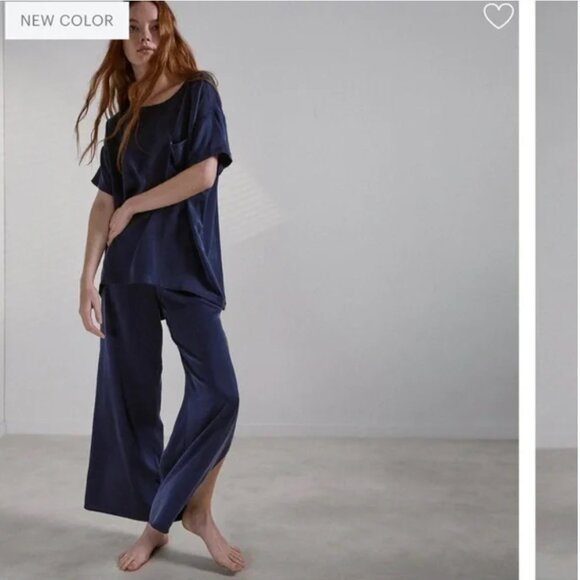 Lunya washable silk high waist pajama set size large - Picture 1 of 4